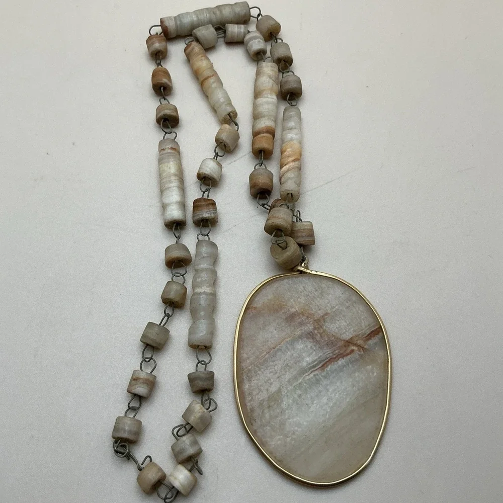 Vintage‎ Mayan Etched Agate Calendar 13
